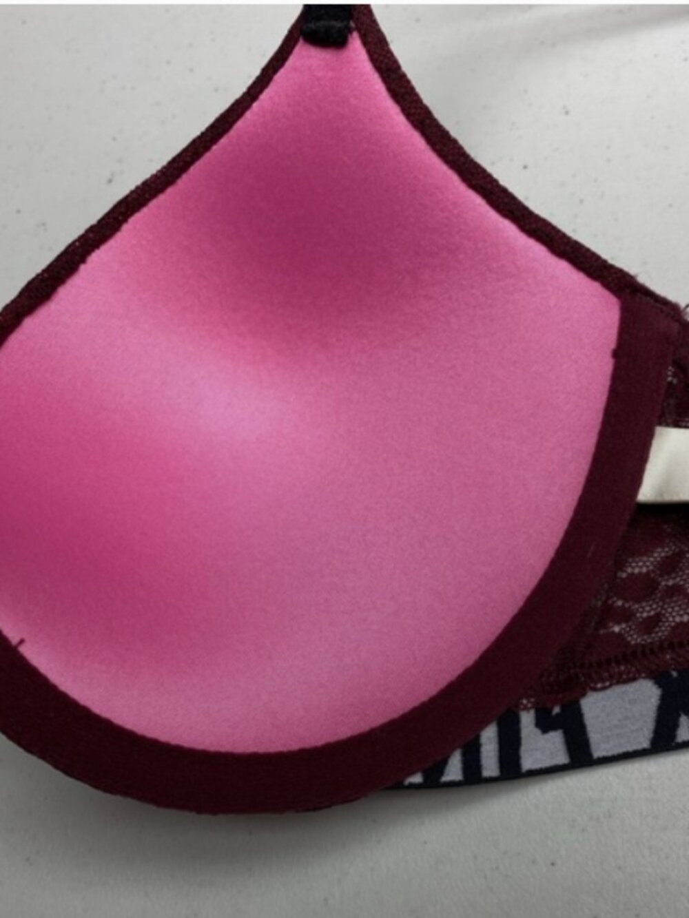 PINK by VS MAROON Push-up Front Close, 34B *P1014 - Picture 4 of 6